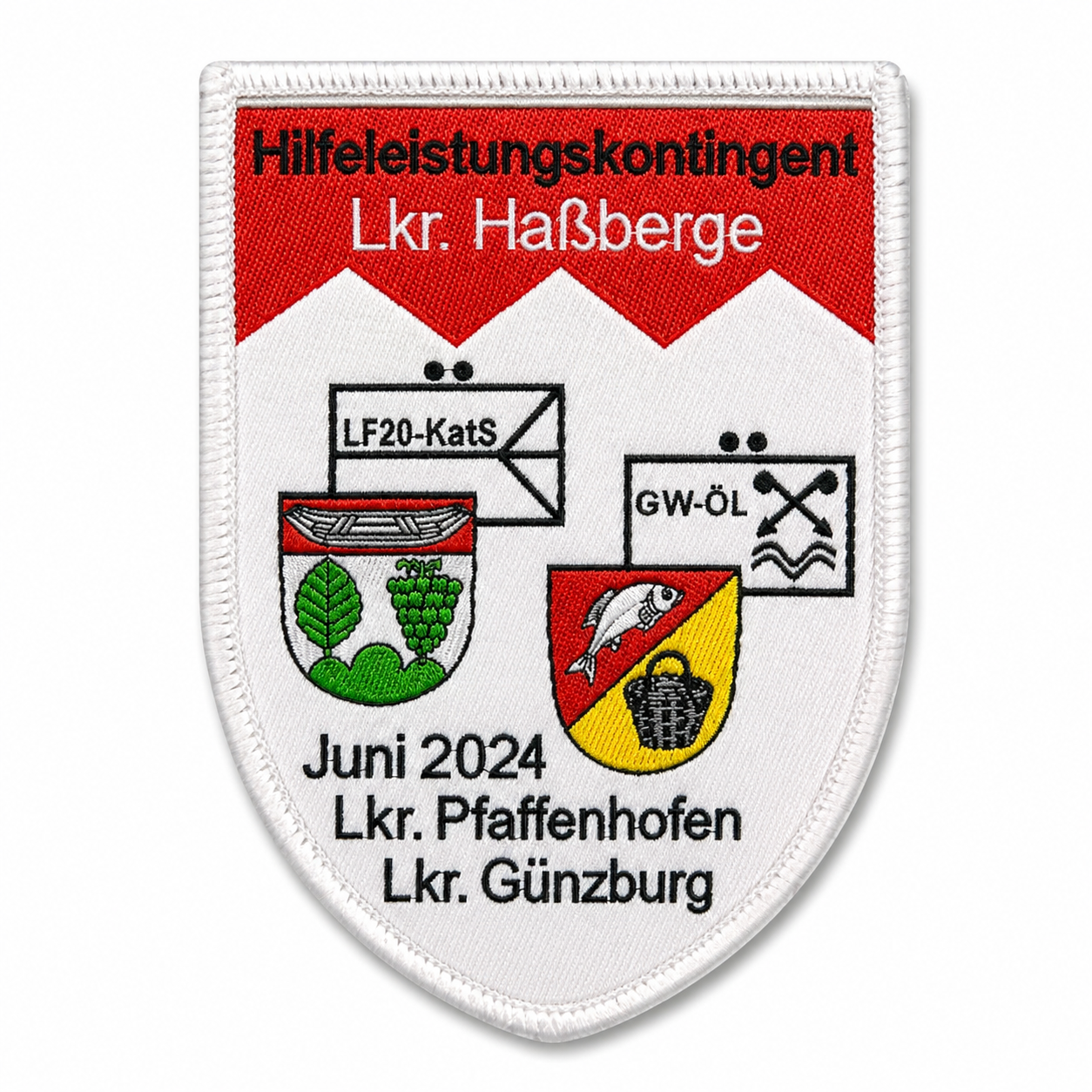 Individuell gefertigter Patch Hilfeleistungskontingent Haßberge