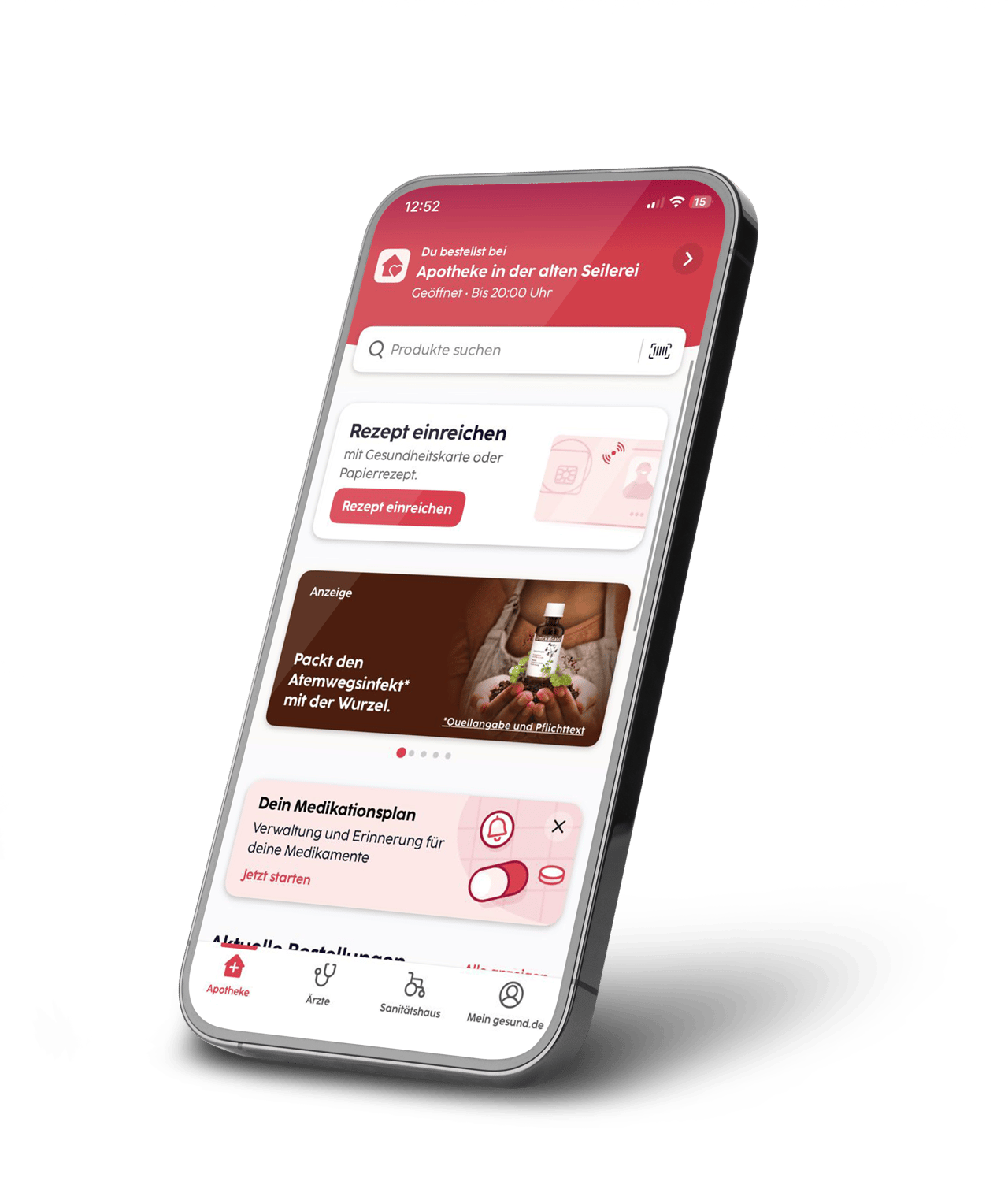 Die Apotheken-App auf dem Smartphone