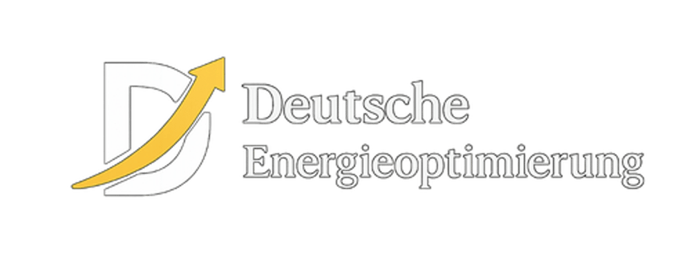 Logo mit weißem "D" und gelbem Pfeil nach oben, daneben "Deutsche Energieoptimierung" in Weiß.