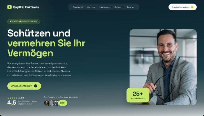 Designkonzept Finanzberatung