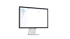 Ein Computermonitor zeigt die Gmail-Oberfläche mit einer E-Mail-Liste und einem leeren Vorschaufenster.