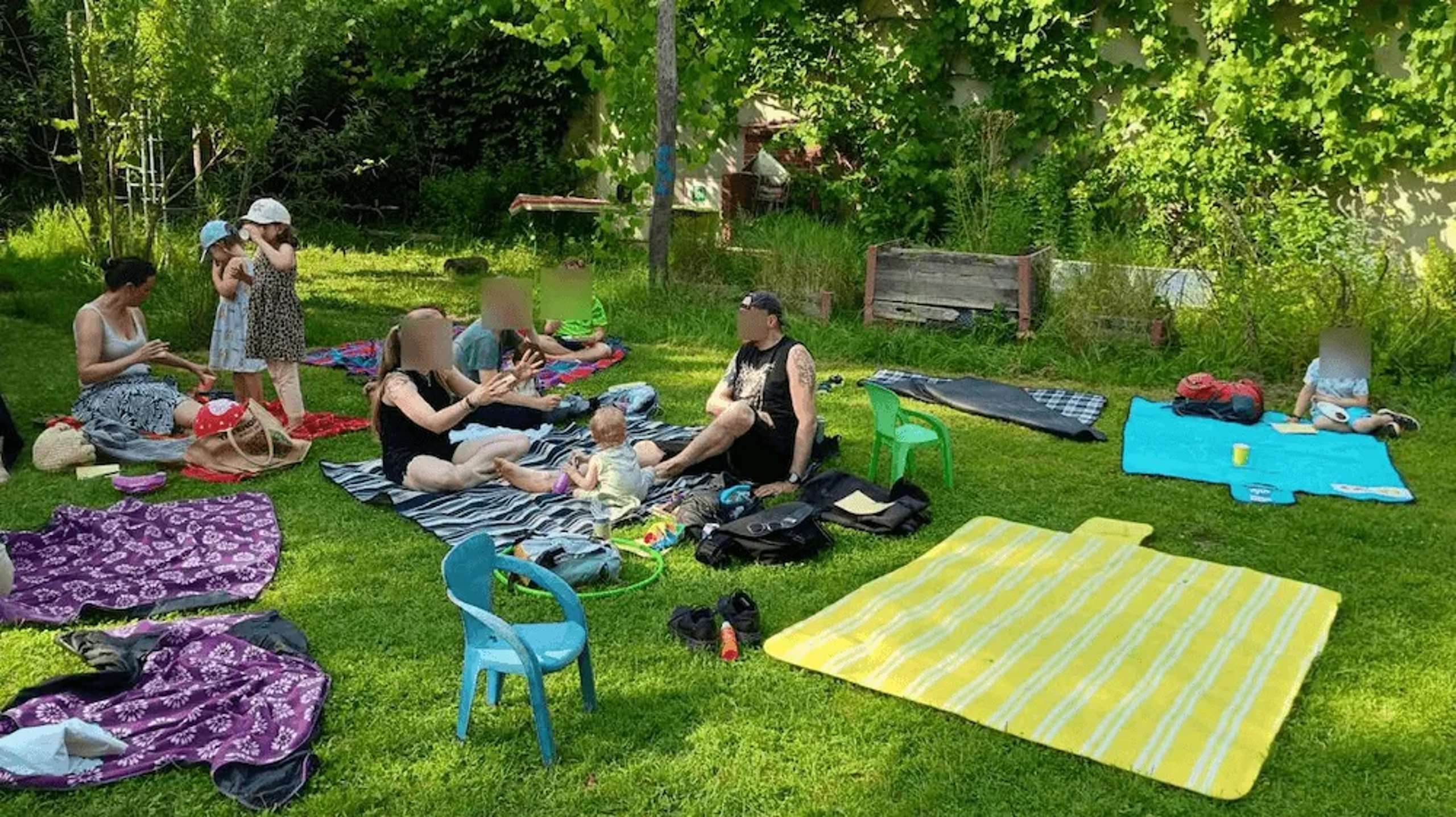Sommerfest im Hintergarten der Kita Wunderkiste