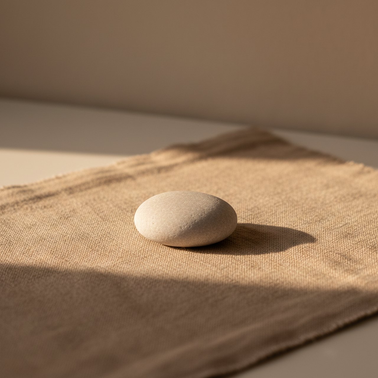 Stone on linen
