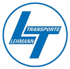 Blaues Lehmann Transporte Logo auf weißem Kreis.