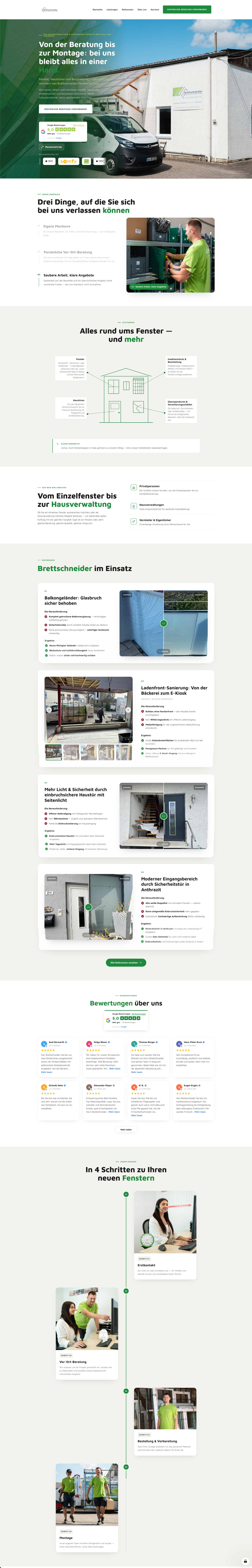 Beispiel-Website – Handwerk