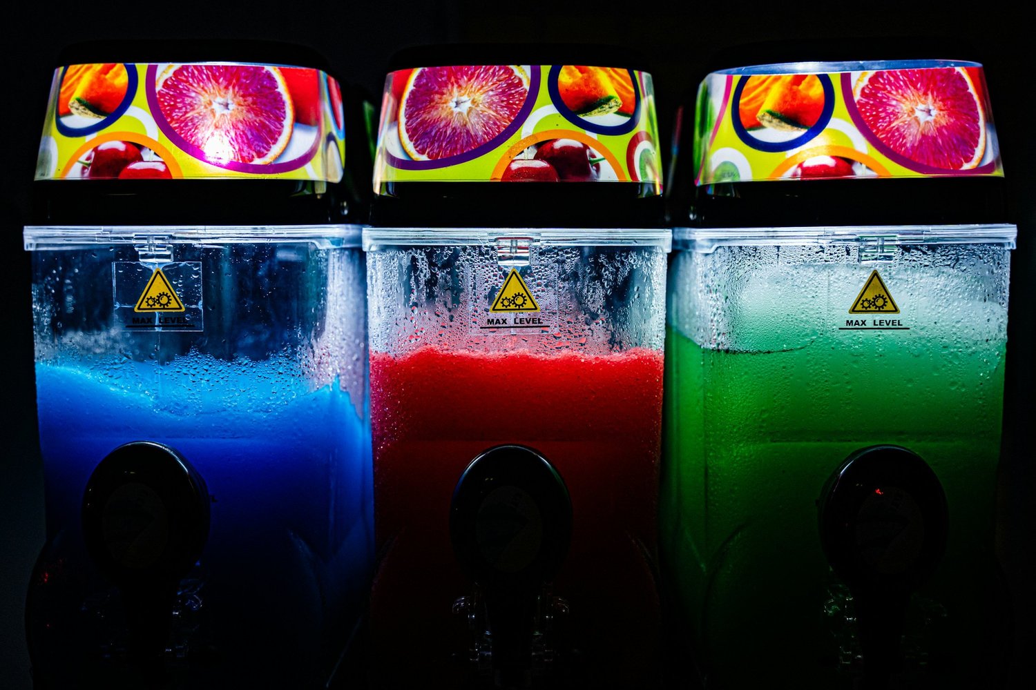 Distributeurs à slush colorés