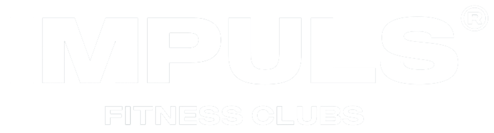 Logo von Impuls Fitness Clubs mit dem Wort "IMPULS" in Großbuchstaben und einem R im Kreis, darunter "FITNESS CLUBS".