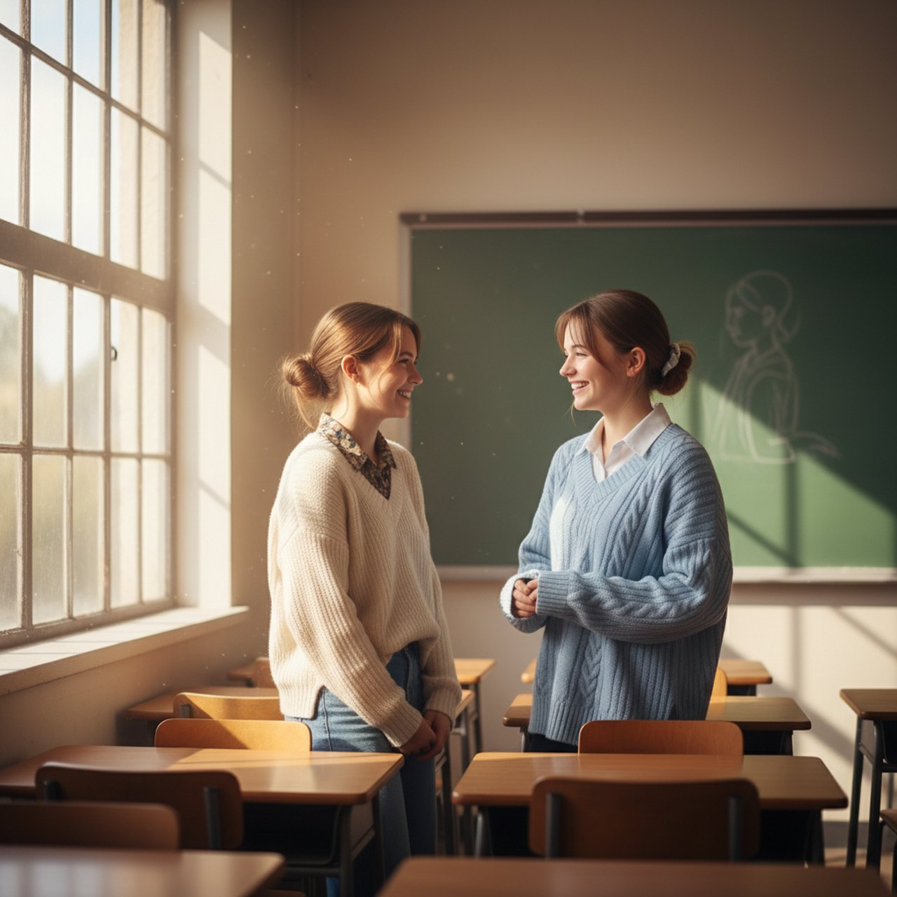Studierende im Gespräch