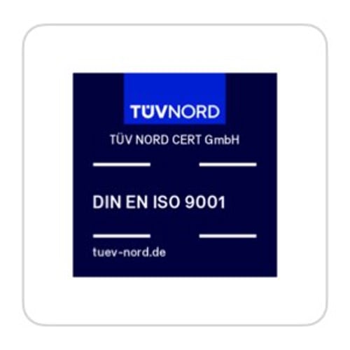 TÜV NORD DIN EN ISO 9001 zertifiziert