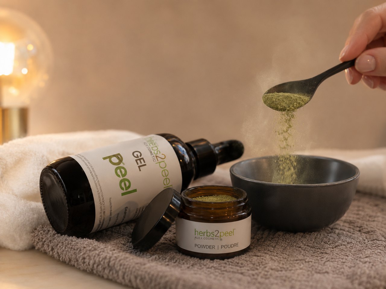 herbs2peel Kräutermischung und Alex Cosmetic Pflegeprodukte im SWON Studio in Pforzheim