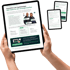 Hände halten ein Tablet mit der Checkliste „Immobilien als Kapitalanlage: Der Hebel für den Vermögensaufbau“.
