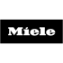 Miele Logo auf schwarzem Hintergrund.