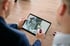 Tablet mit Pumpenzeichnung