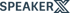 SPEAKERX Logo mit dem Wort SPEAKER und einem stilisierten X.