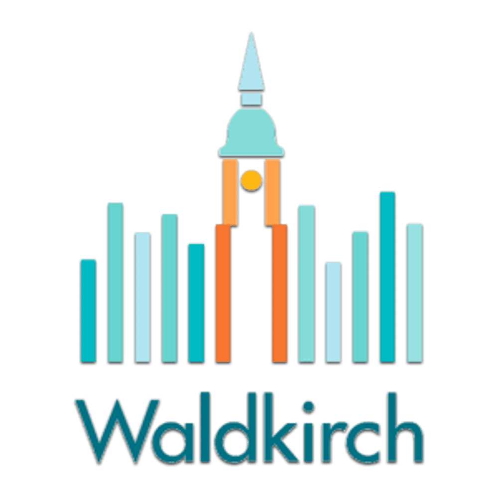 Grünes Logo mit Bergen, drei Bäumen und dem Schriftzug "REUTE in der Breisgauer Bucht".