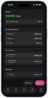 Мобільний додаток з аналітикою доходів: 35400 грн загалом, розбивка за способами оплати, статусами та навчанням.