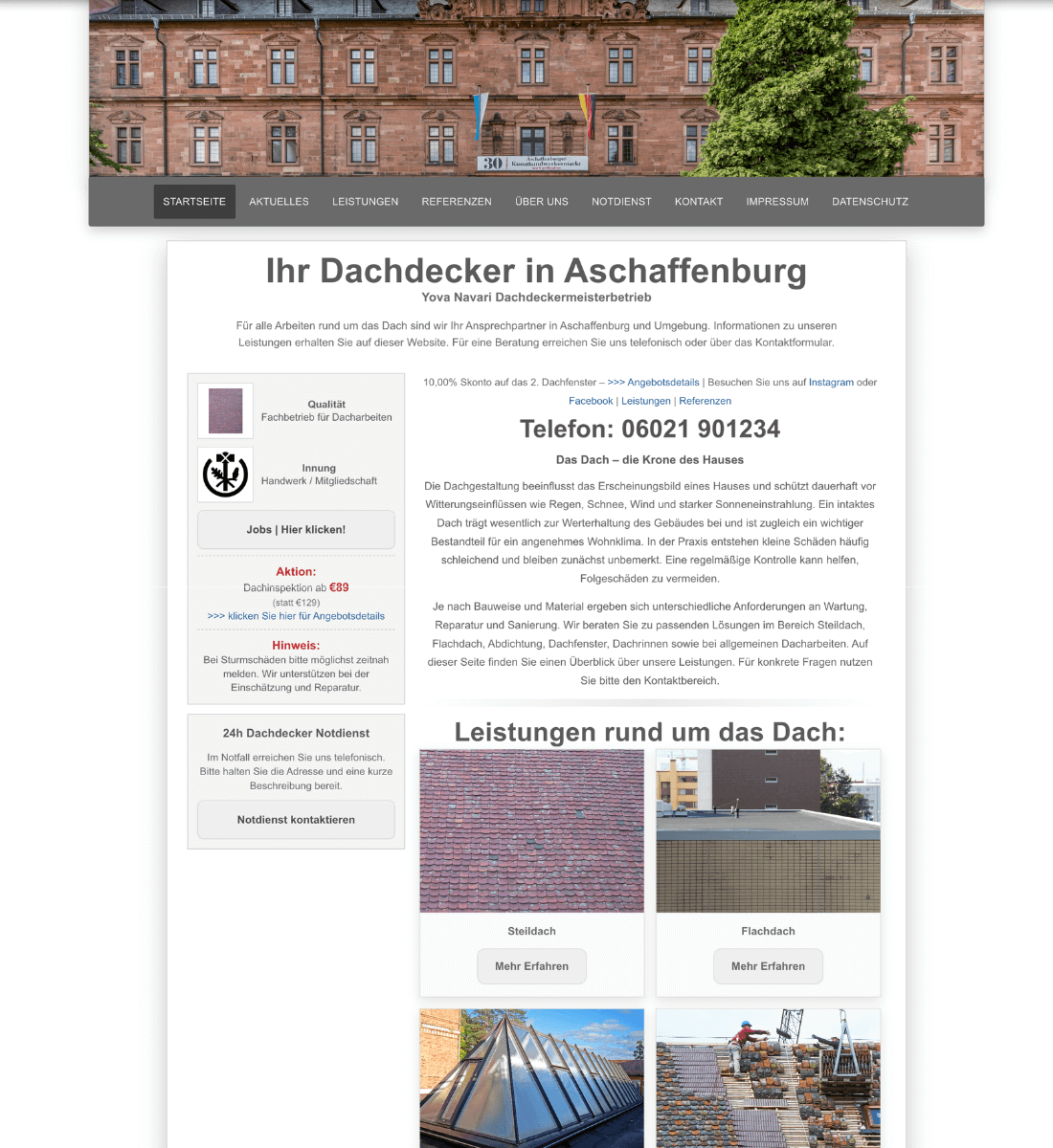 Vorher Website