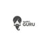 Stilisierter Kopf mit Turban, Bart und Schnurrbart; daneben der Text "MARKT GURU".