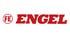 Rotes Engel Logo mit den Buchstaben FE in einem Kreis auf weißem Hintergrund.