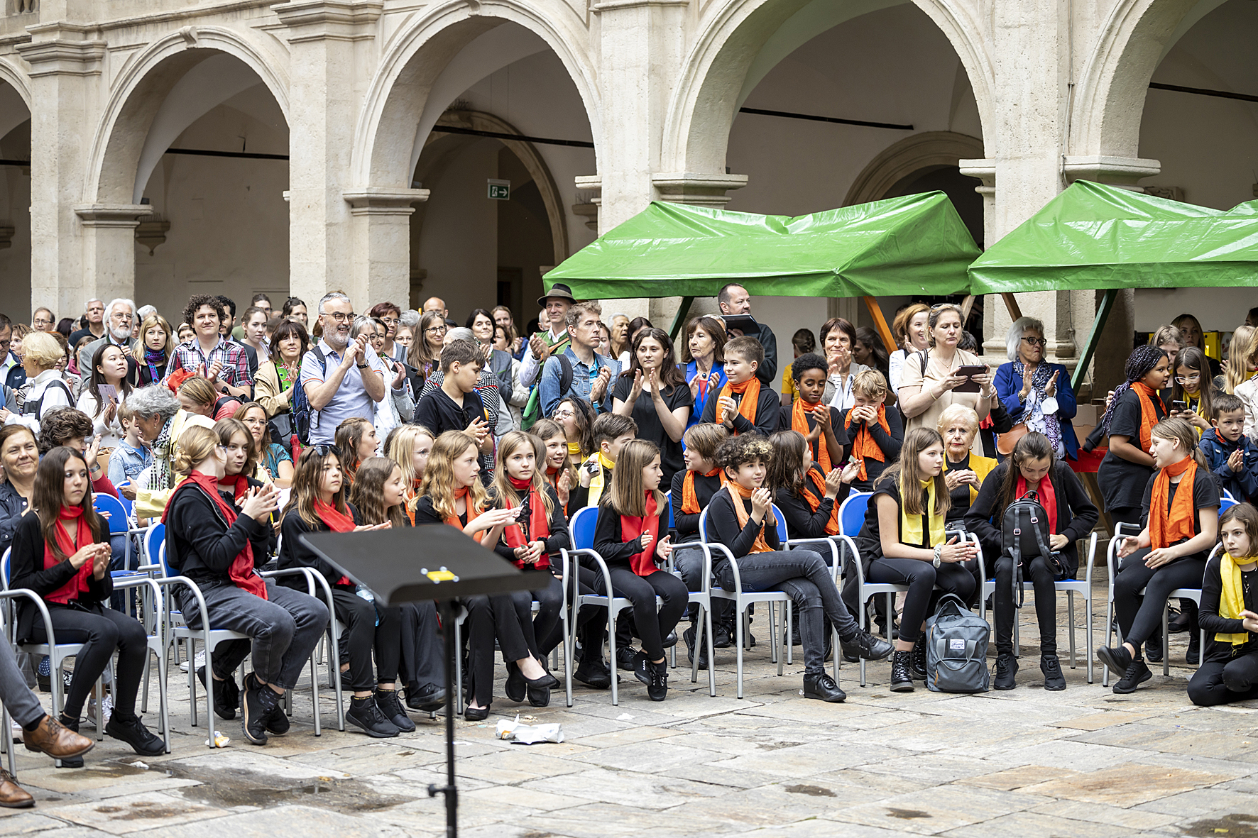Opening ceremony of the 8th International Choral Festival in the Landhaushof, Voices of Spirit 2022, Graz