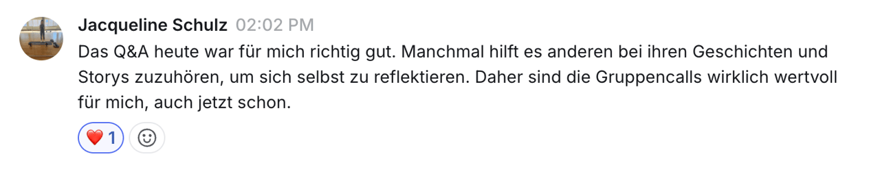 Kundenergebnis aus dem Fitpreneur Collective