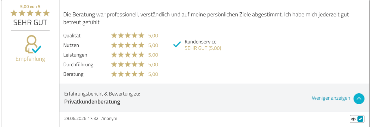 Privatkundenberatung