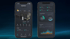 Zwei Smartphones zeigen eine Smart-Home-App mit Energieverbrauchsdaten, Solarproduktion und einem Hausmodell.