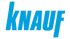 Blaues KNAUF-Logo in Großbuchstaben.