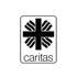 Schwarzes Caritas-Logo mit stilisiertem Sternkreuz und Schriftzug "caritas" in einem abgerundeten Rechteck.