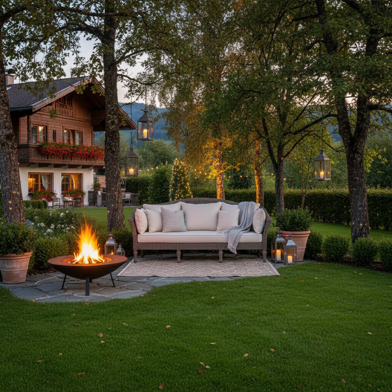 Gartenlounge für lange Abende