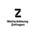 Schwarzes Z-Logo über dem Text "Wolterbildung Zofingen" auf dunkelgrünem Hintergrund.