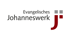 Logo des Evangelischen Johanneswerks mit einem stilisierten roten „j“ und grauen Quadraten auf weißem Hintergrund.