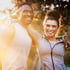 Smiling couple enjoying together in the bright sun after functional wellness.