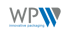 Logo: „WPW innovative packaging“ in Grau und Blau.