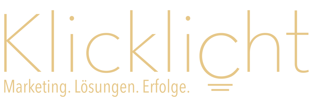 Logo Klicklicht mit Slogan