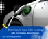 Ein weißes Elektroauto wird mit einem grünen Ladekabel geladen; Text: "Elektroauto Kauf oder Leasing. Mit Vorteilen, Nachteilen," und "www.energieguide24.de".