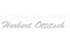 Logo der Herbert Ottitsch GmbH für Schotterwerk, Erdbau und Transporte in weißer Schreibschrift auf schwarzem Grund.