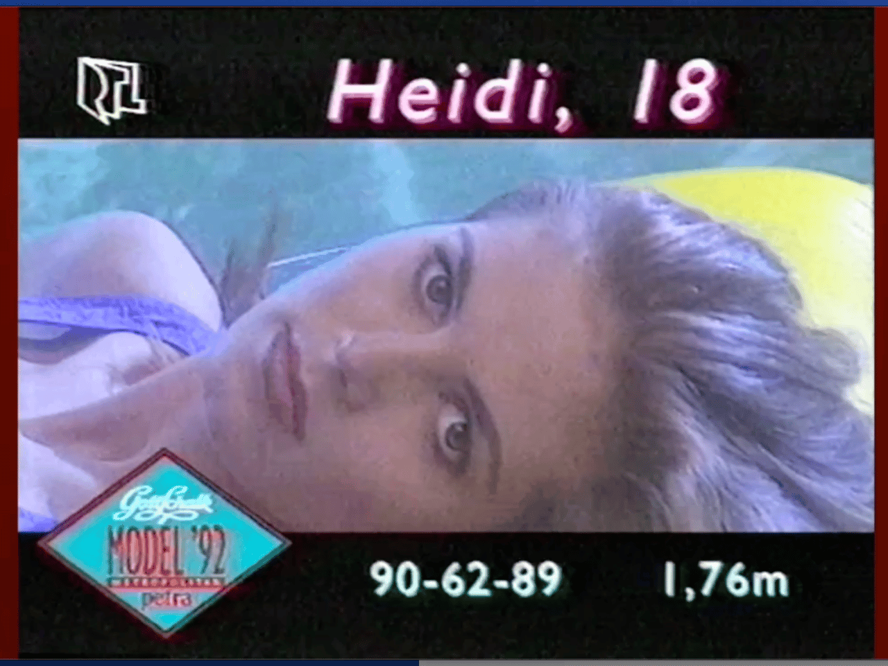 Casting-Karte Heidi Klum Model '92