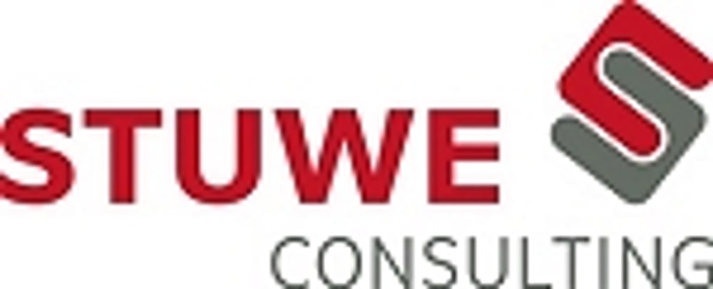 Logo von STUWE CONSULTING mit einem roten „S“-Symbol.