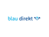 blau direkt Logo mit stilisierten Menschen, die eine Krone bilden