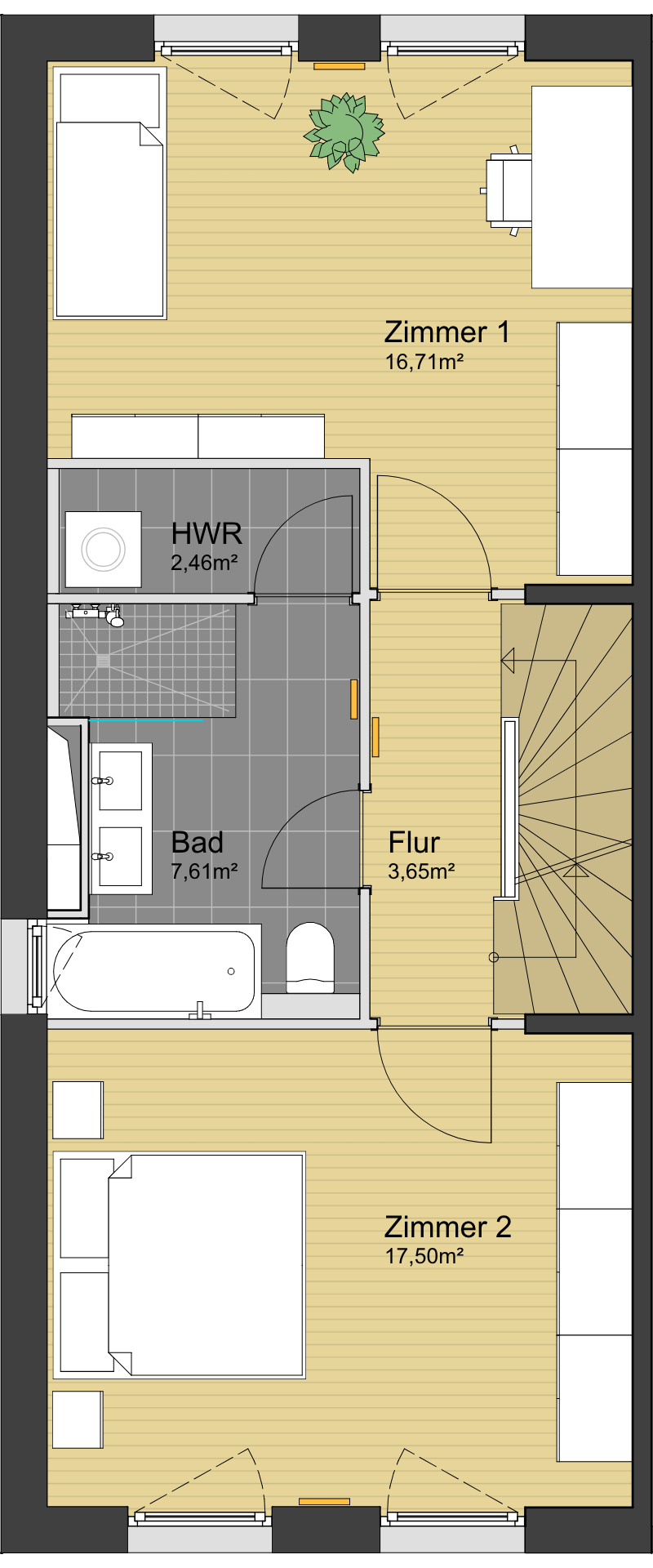 Modul 1 · 1. Obergeschoss