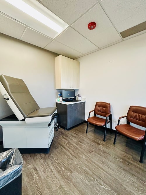 A treatment room at an Advanced Regenerative Health clinic