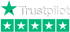 Grünes Trustpilot Logo mit mehreren Sternchen.