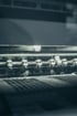 Detailaufnahme der Mechanik einer Druckmaschine