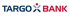 Targobank-Logo mit dunkelblauem „Targo“, rotem „Bank“ und einer stilisierten Person in Blau und Rot.
