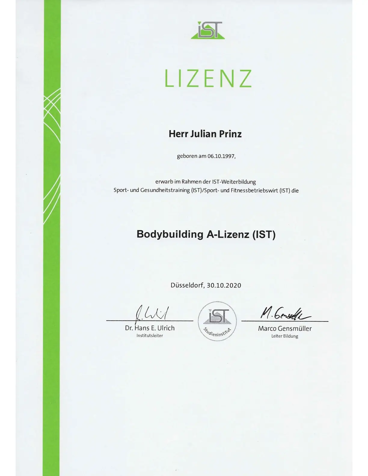 Bodybuilding — A-Lizenz
