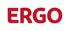 Roter ERGO Schriftzug in serifenloser Fettschrift auf weißem Hintergrund.