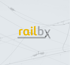 Railbx-Logo auf hellem Hintergrund mit Oberleitungen.