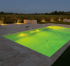 Pool mit farbiger LED-Beleuchtung gebaut von DEL-Garten und Haus