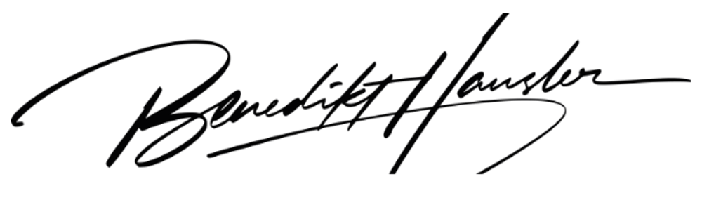 Benedikt Hausler - Signatur